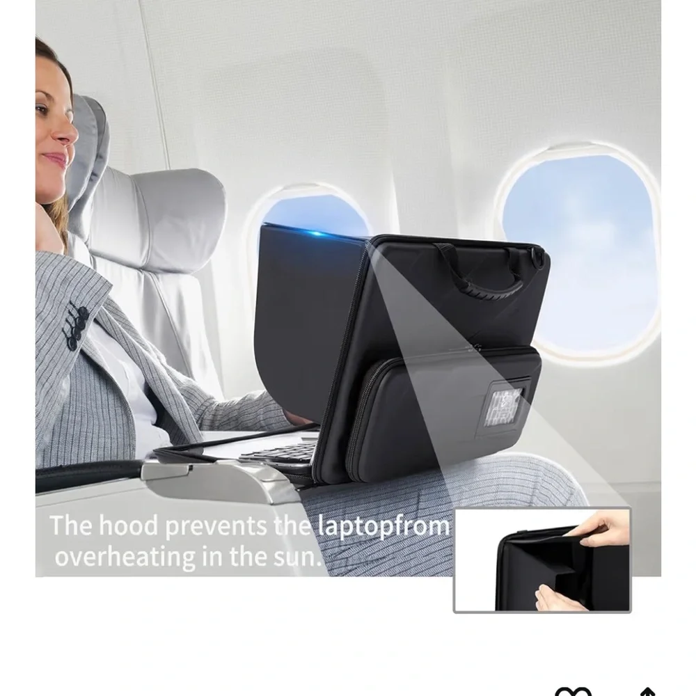 Black Laptop Sun Shade Case